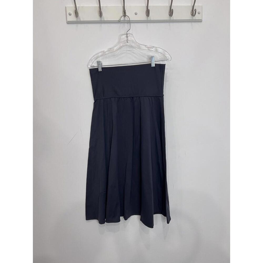 Patagonia Fold Over Morning Glory Midi Skirt Black Size Large
